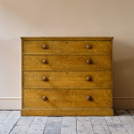 Mid 19th Century Pine Chest of Drawers in Original Paint