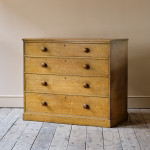 Mid 19th Century Pine Chest of Drawers in Original Paint