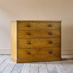 Mid 19th Century Pine Chest of Drawers in Original Paint