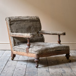 19th Century Howard and Sons Style Open Armchair