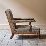 19th Century Howard and Sons Style Open Armchair