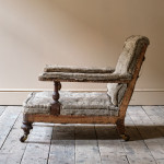 19th Century Howard and Sons Style Open Armchair