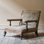 19th Century Howard and Sons Style Open Armchair
