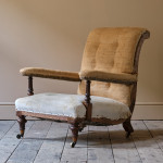 19th Century Howard Style Open Armchair