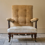19th Century Howard Style Open Armchair