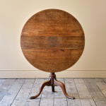 18th Century Oak Tilt Top Pedestal Table
