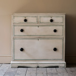 Early 19th Century Pine Chest of Drawers in Later Paint.