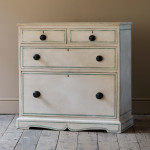 Early 19th Century Pine Chest of Drawers in Later Paint.