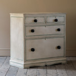 Early 19th Century Pine Chest of Drawers in Later Paint.
