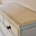 Early 19th Century Pine Chest of Drawers in Later Paint.