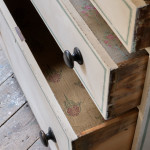 Early 19th Century Pine Chest of Drawers in Later Paint.