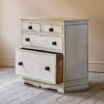 Early 19th Century Pine Chest of Drawers in Later Paint.