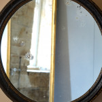 Early 19th Century Ebonized & Gilt Mirror.