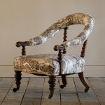 Hindley & Sons Walnut Armchair c1850