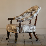 Hindley & Sons Walnut Armchair c1850
