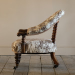 Hindley & Sons Walnut Armchair c1850