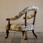 Hindley & Sons Walnut Armchair c1850
