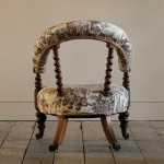 Hindley & Sons Walnut Armchair c1850