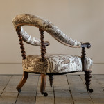 Hindley & Sons Walnut Armchair c1850