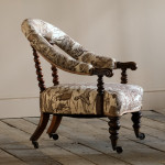 Hindley & Sons Walnut Armchair c1850