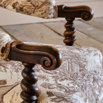 Hindley & Sons Walnut Armchair c1850
