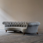 Howard & Sons Crescent Chesterfield Sofa c1850
