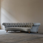 Howard & Sons Crescent Chesterfield Sofa c1850