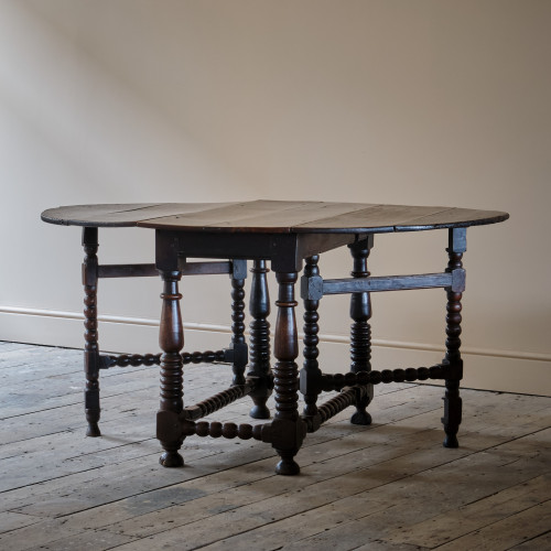 17th Century Bobbin Turned Gateleg Table