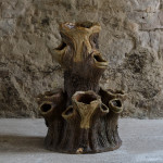 19th Century Faux Bois Strawberry Planter