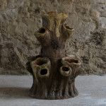 19th Century Faux Bois Strawberry Planter