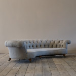 Howard & Sons Crescent Chesterfield Sofa c1850