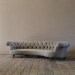 Howard & Sons Crescent Chesterfield Sofa c1850