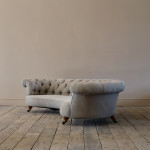 Howard & Sons Crescent Chesterfield Sofa c1850