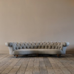 Howard & Sons Crescent Chesterfield Sofa c1850