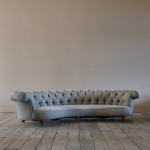 Howard & Sons Crescent Chesterfield Sofa c1850