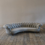 Howard & Sons Crescent Chesterfield Sofa c1850