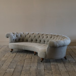 Howard & Sons Crescent Chesterfield Sofa c1850