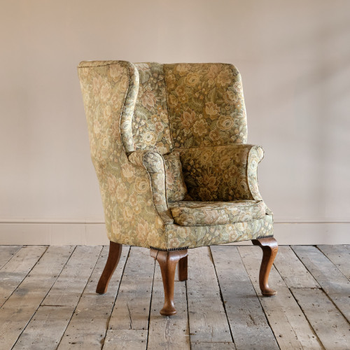 Early 20th century barrel back armchair.