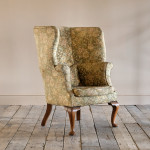 Early 20th century barrel back armchair.