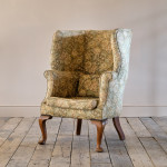 Early 20th century barrel back armchair.