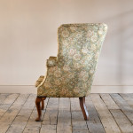 Early 20th century barrel back armchair.