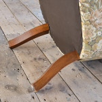 Early 20th century barrel back armchair.