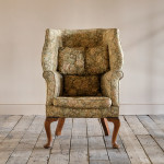Early 20th century barrel back armchair.