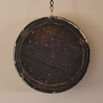 Small Early 19th century Japanned Convex Mirror