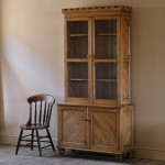 19th Century Gothic Pine Glazed Bookcase