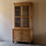 19th Century Gothic Pine Glazed Bookcase