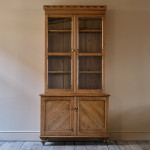 19th Century Gothic Pine Glazed Bookcase