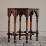 19th Century Gothic Oak Side Table