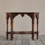 19th Century Gothic Oak Side Table