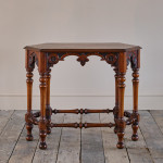 19th Century Gothic Oak Side Table